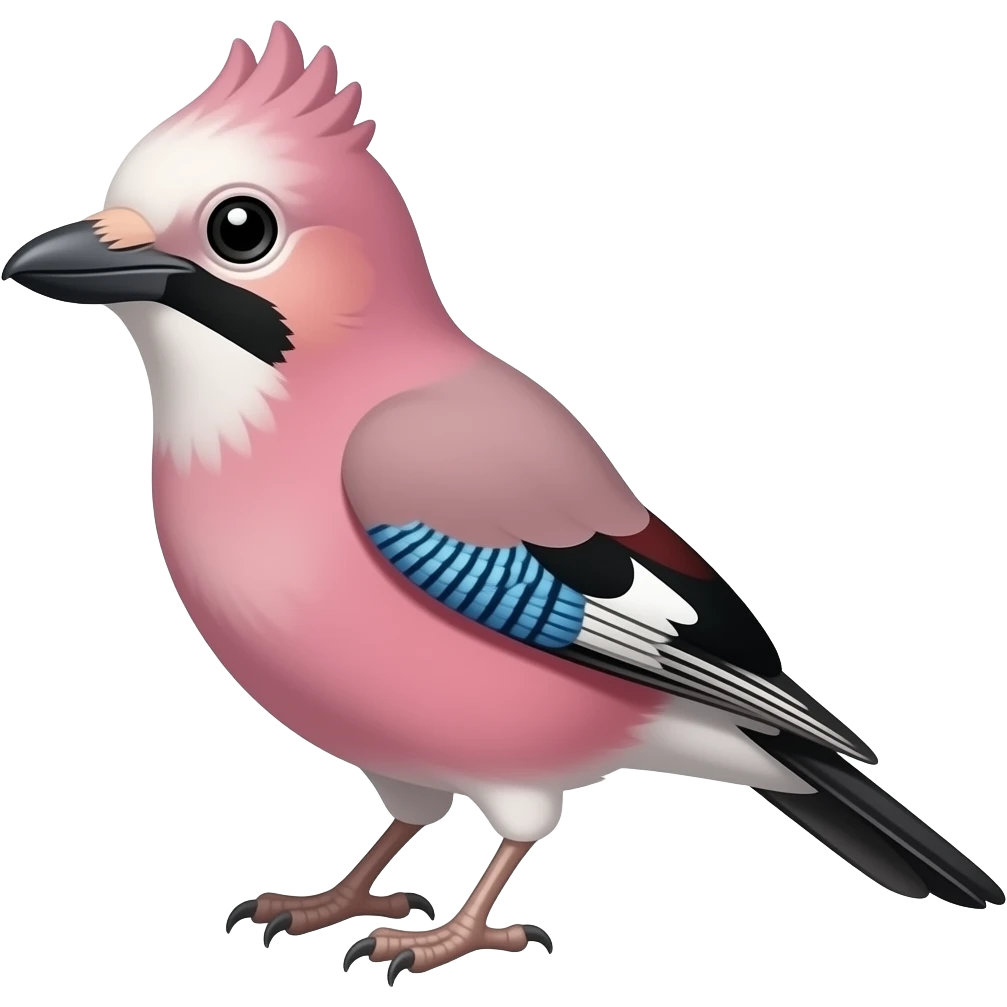Pink jay emoji