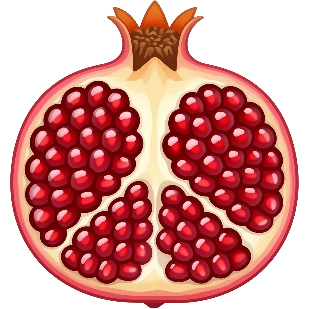 Pomegranate fruits emoji