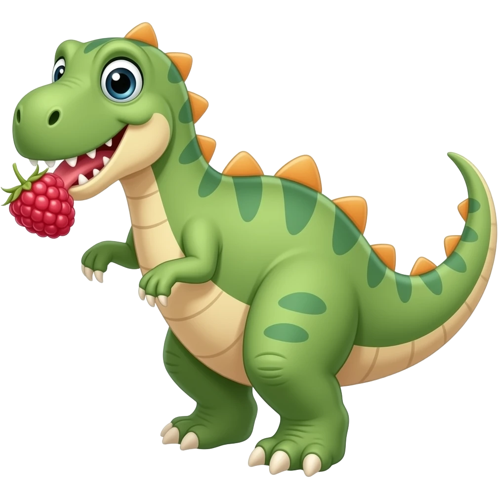 Dino giving a raspberry  emoji