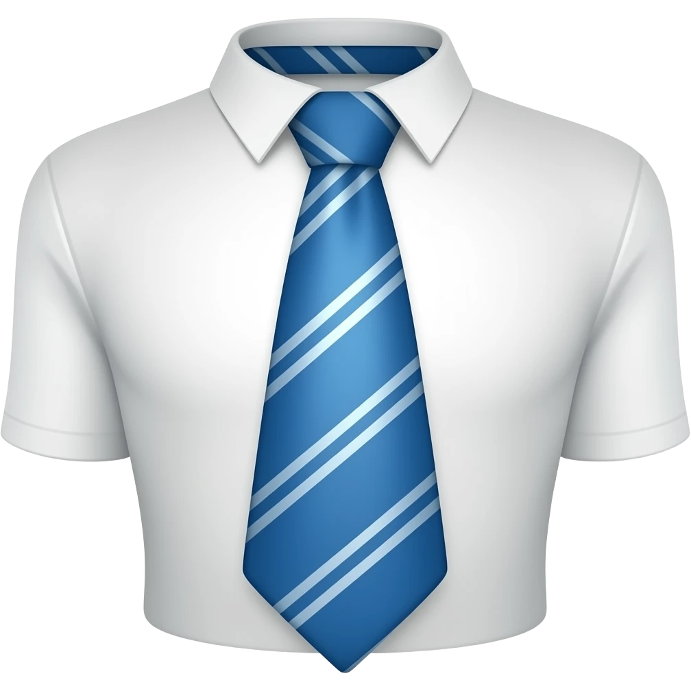 Make a blue tie by itself with no shirt emoji