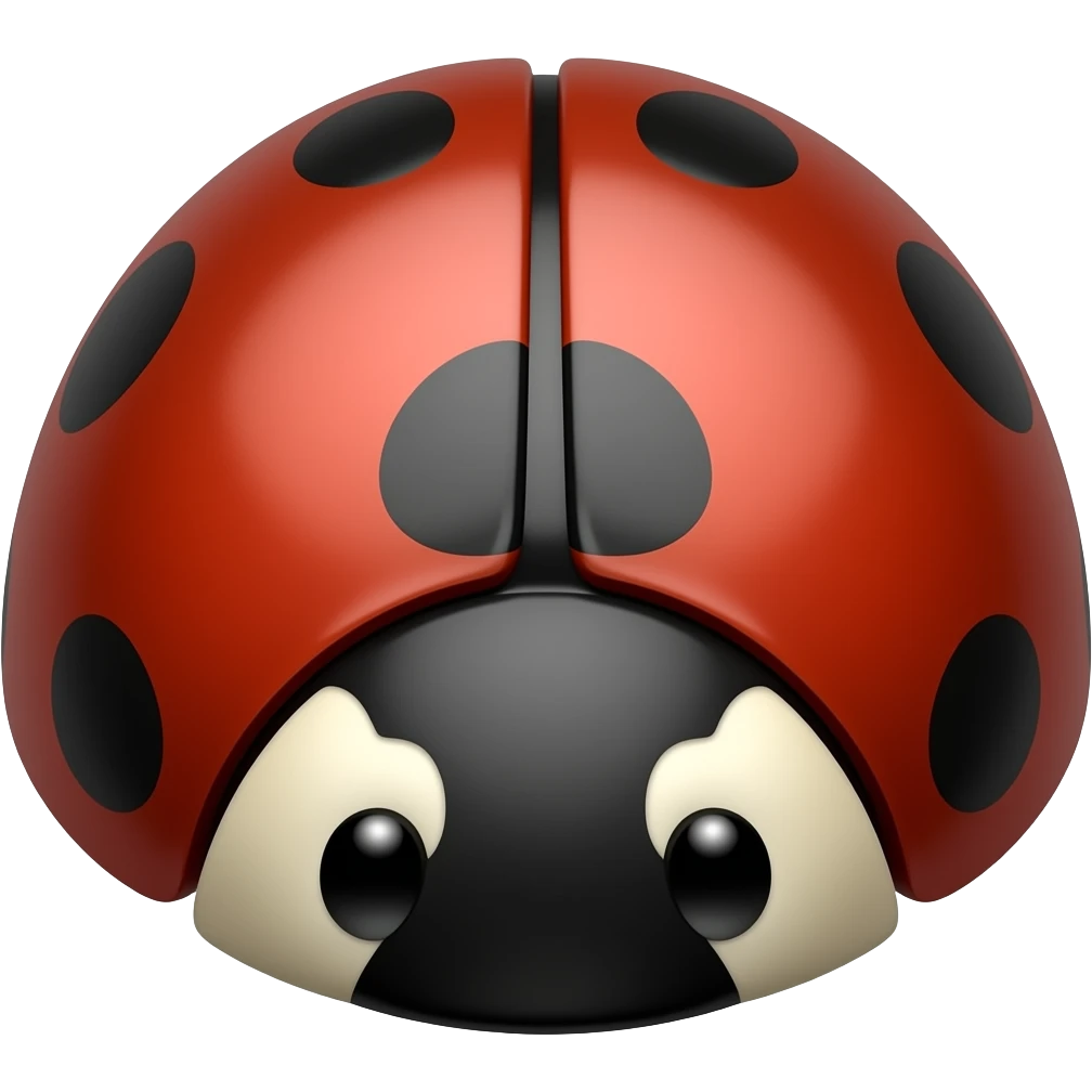 Headless Red Ladybug emoji