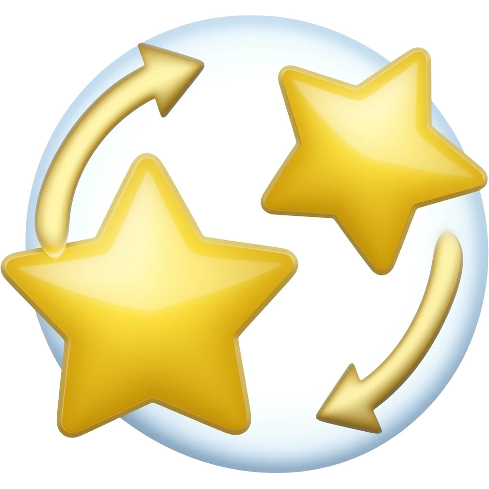 2 звезды вращаются вокруг друг друга emoji