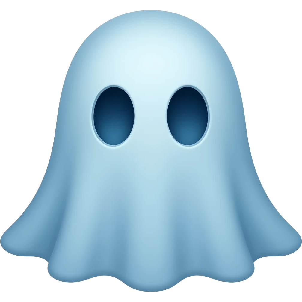 un fantôme frimer bleu emoji