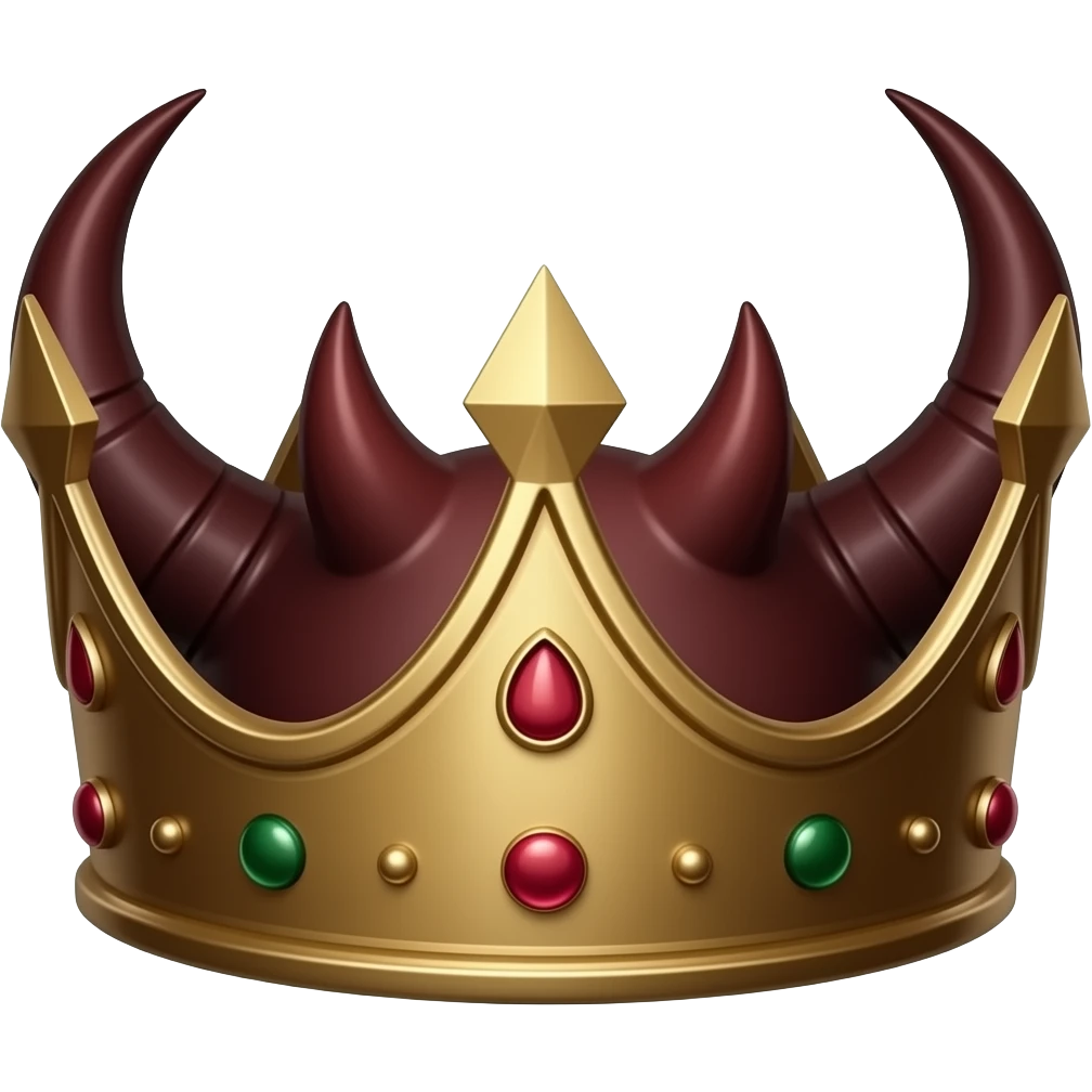 demonic crown with devil horns emoji
