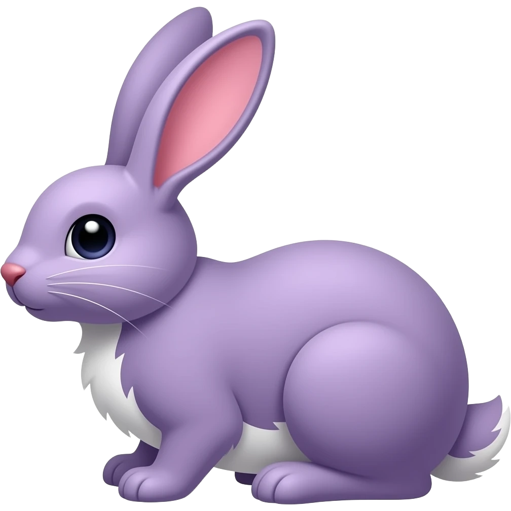 purple rabbit emoji