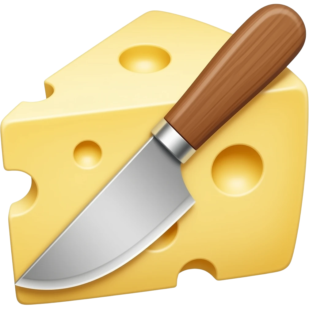 rounded cheese knife emoji