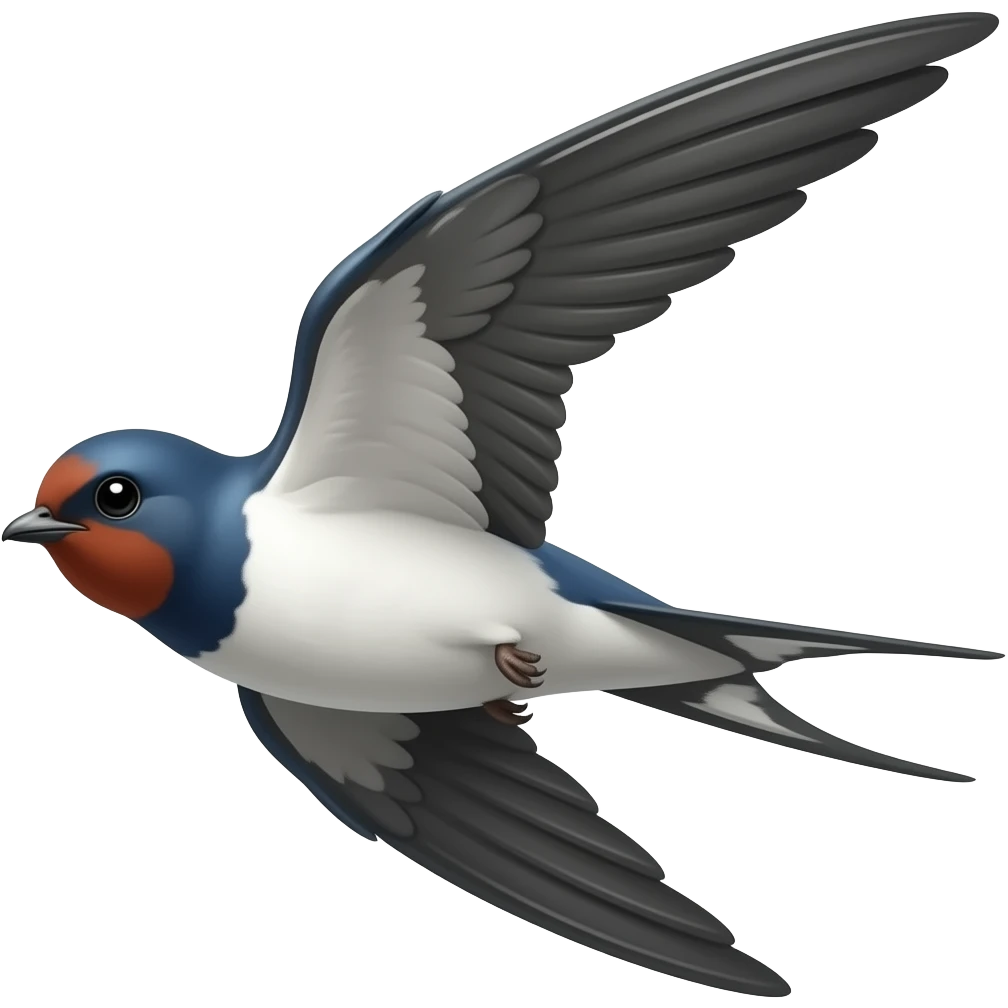 Flying swallow emoji