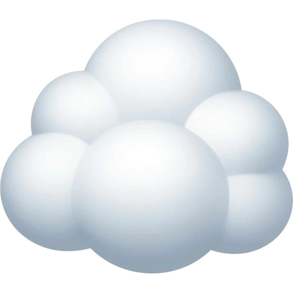 fluffy cloud emoji