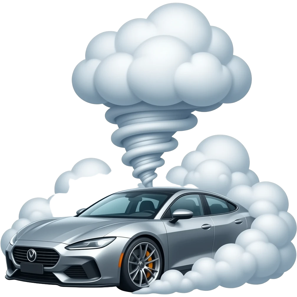 Interceptor tornado car emoji