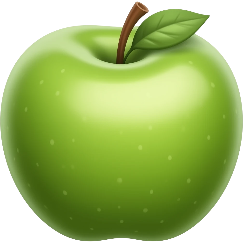 green apple emoji