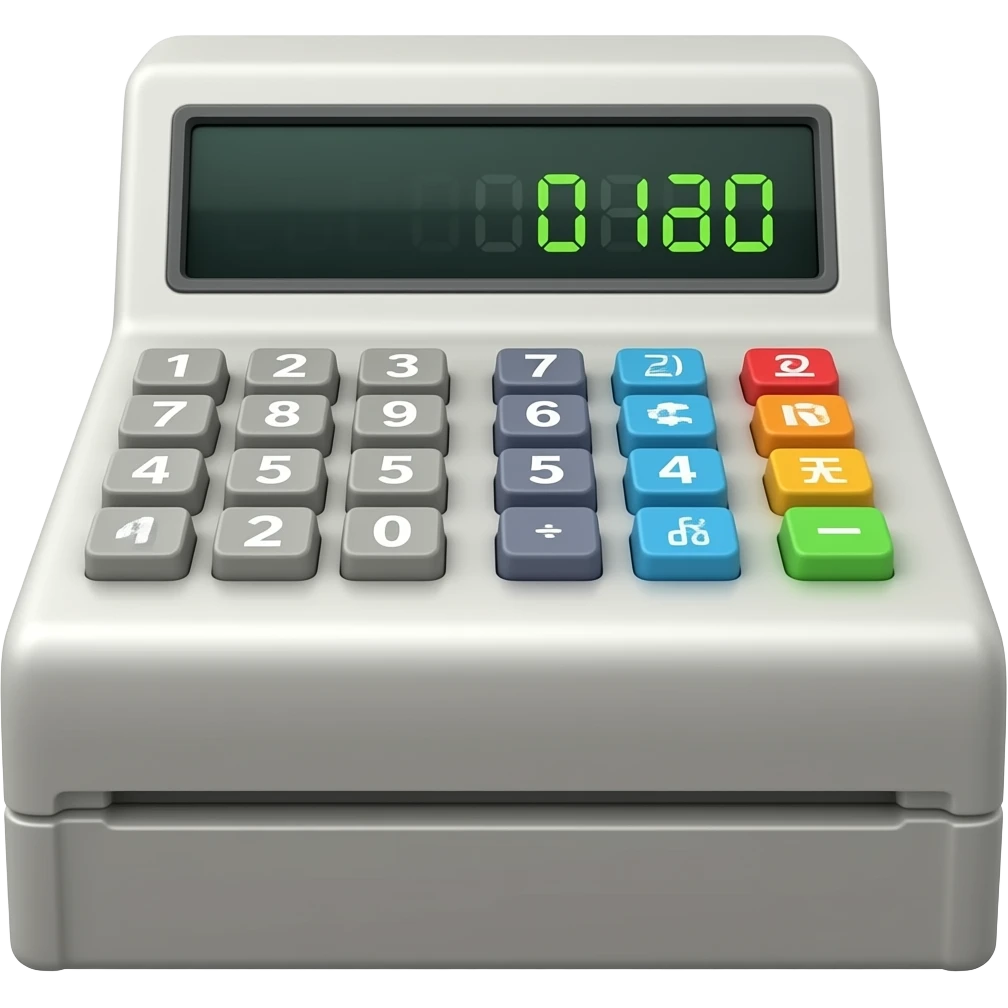 Cash register emoji