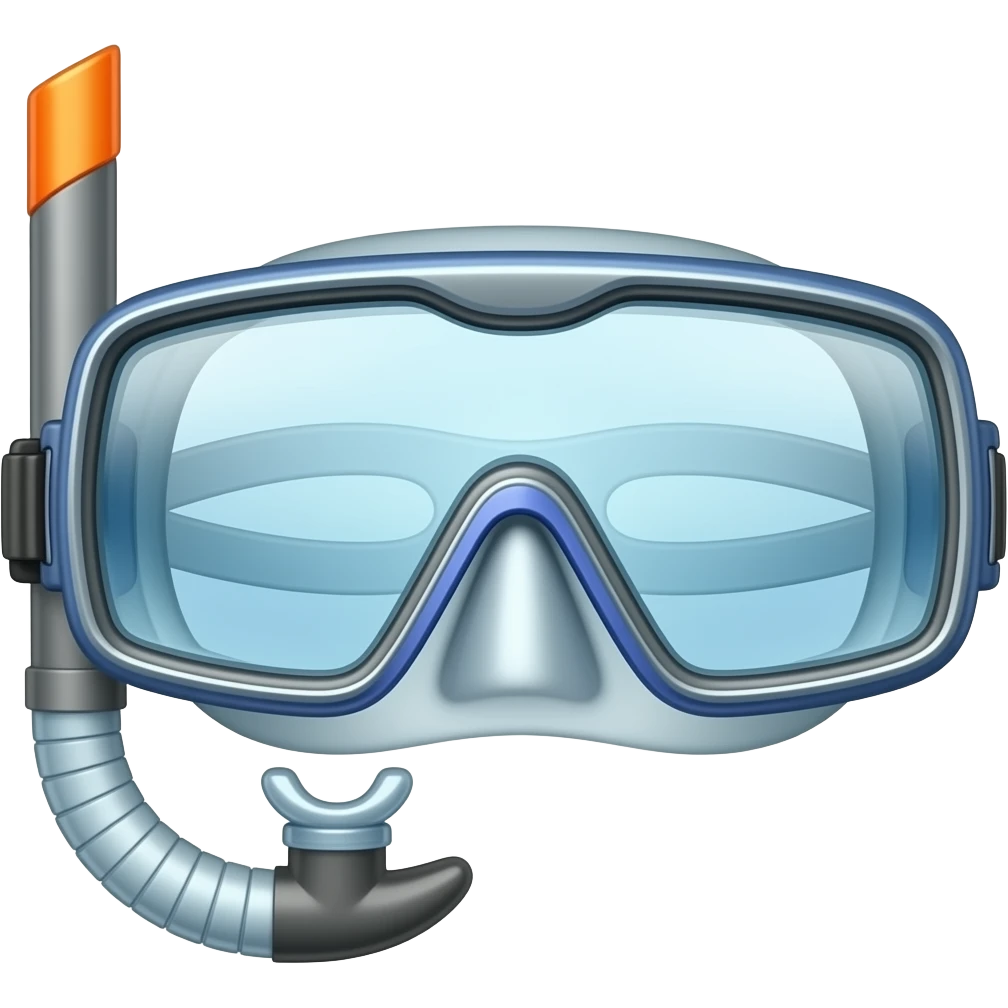 cartoon style diving goggles emoji