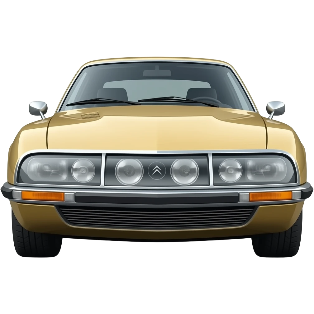 citroen SM, hyper realistic highly detailled emoji