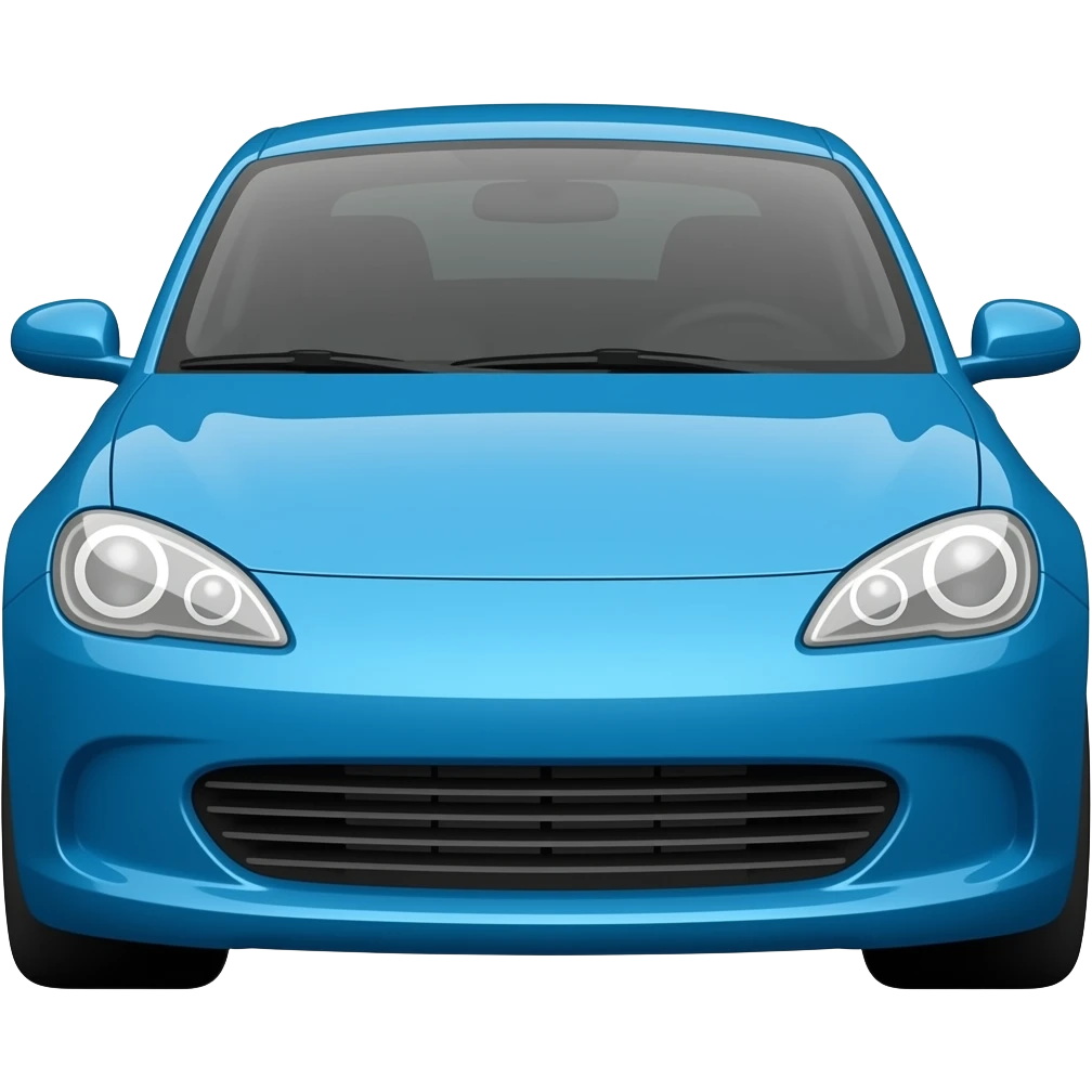 Blue car emoji