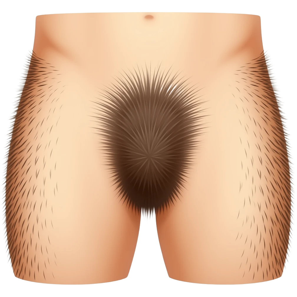 волосатый лобок emoji