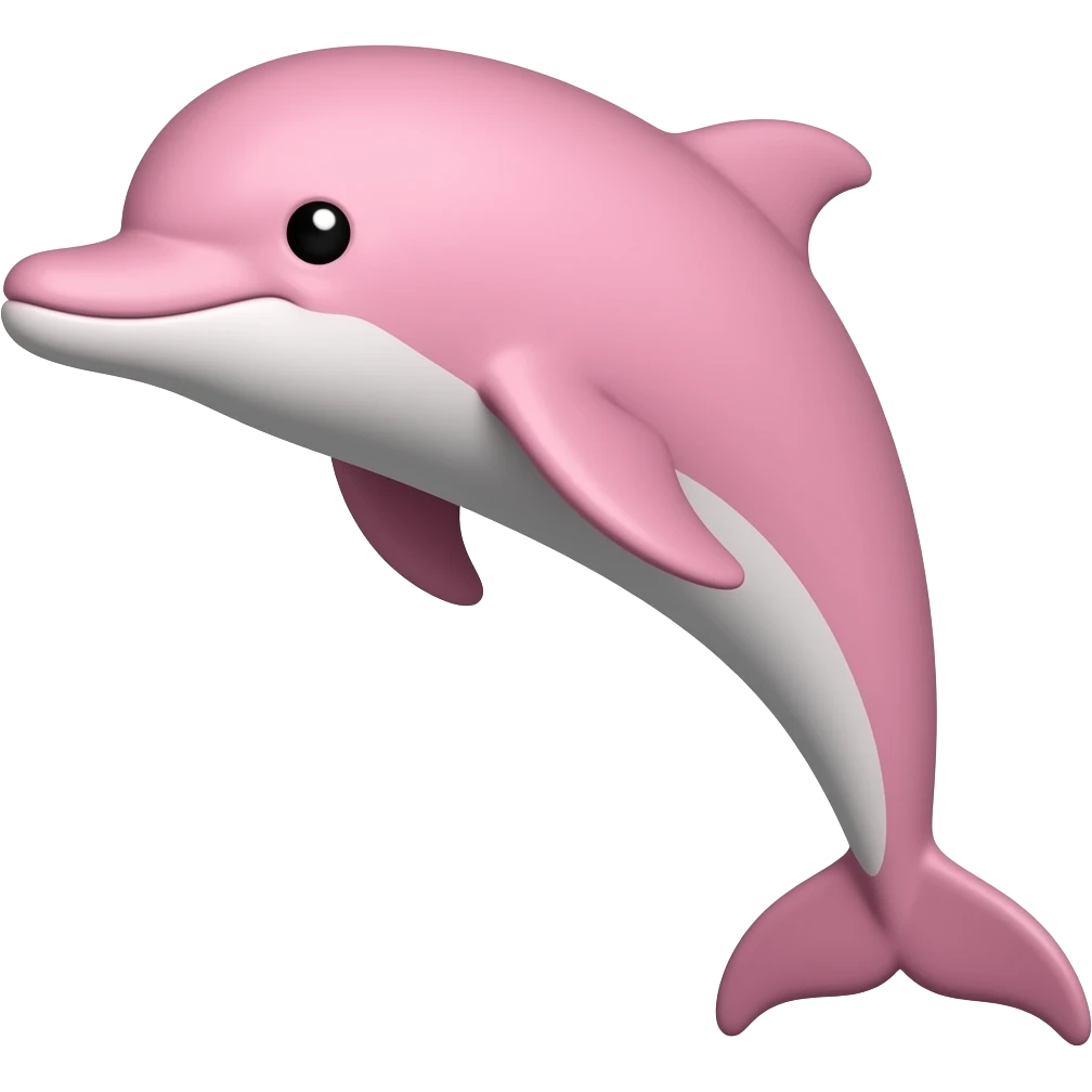 Pink dolphin emoji