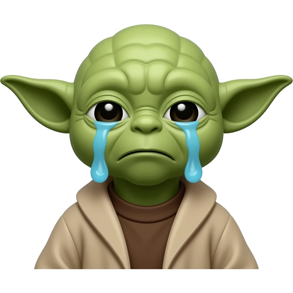 yoda crying emoji