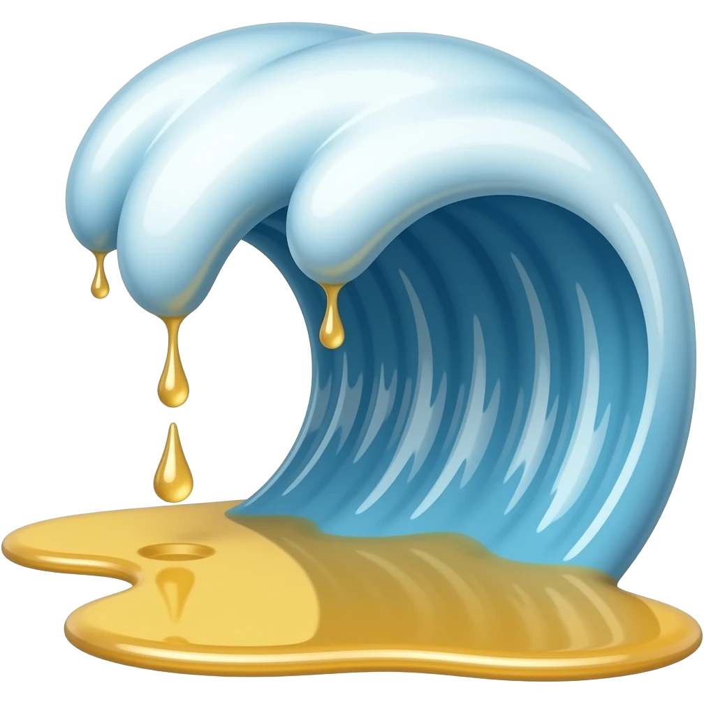 A pee tsunami emoji
