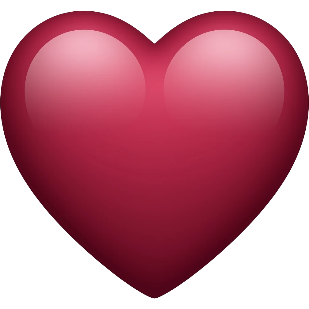 Maroon heart emoji