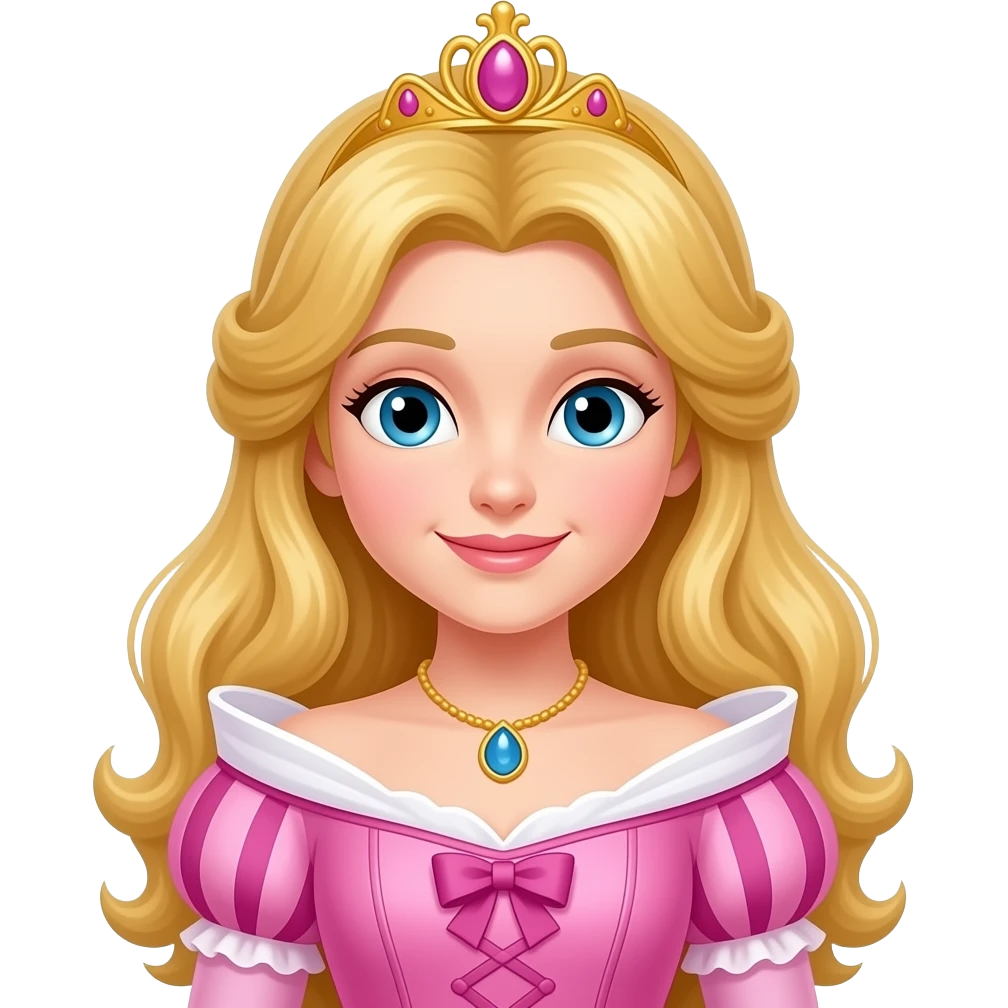 Cinematic, Ultra hd 32k, princess, with blonde hair, pink Victorian dress emoji