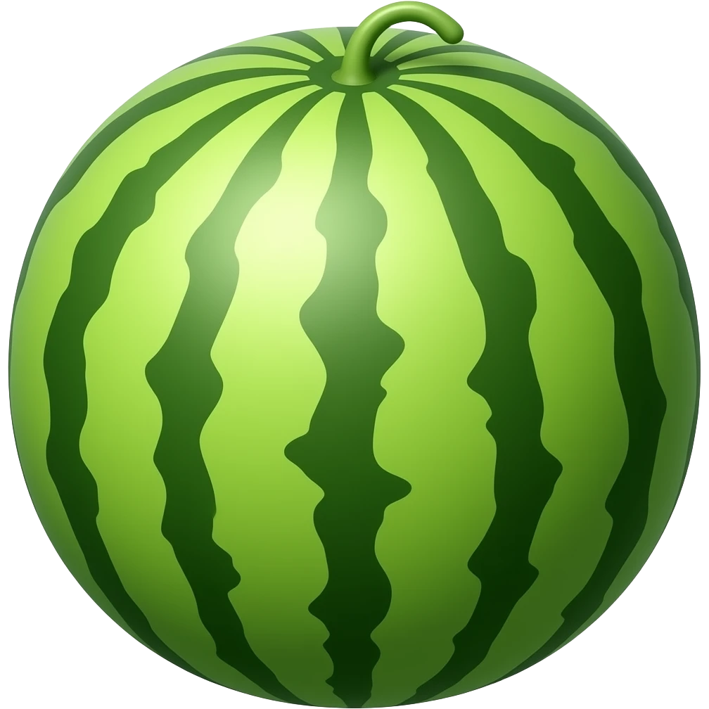 Watermelon with yellow emoji