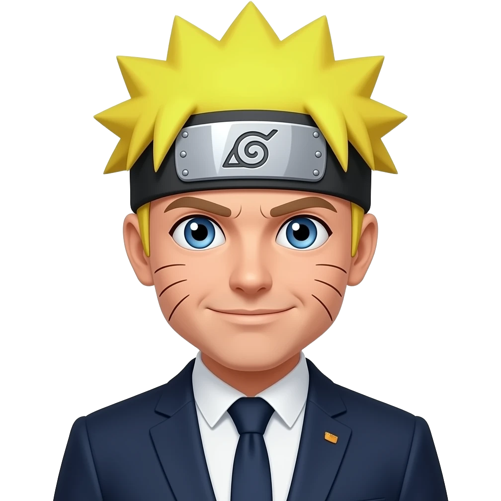 Fait Macron en version naruto emoji