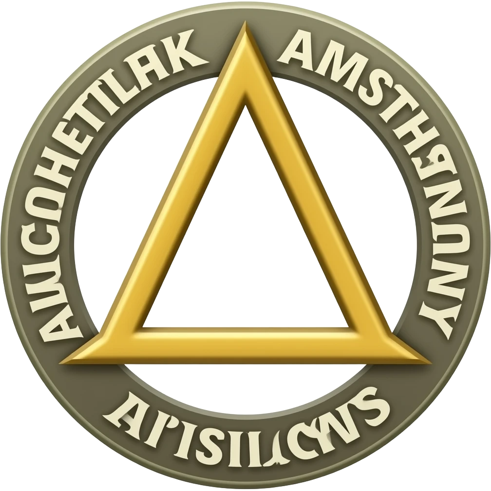 Original Alcoholics Anonymous logo without text emoji