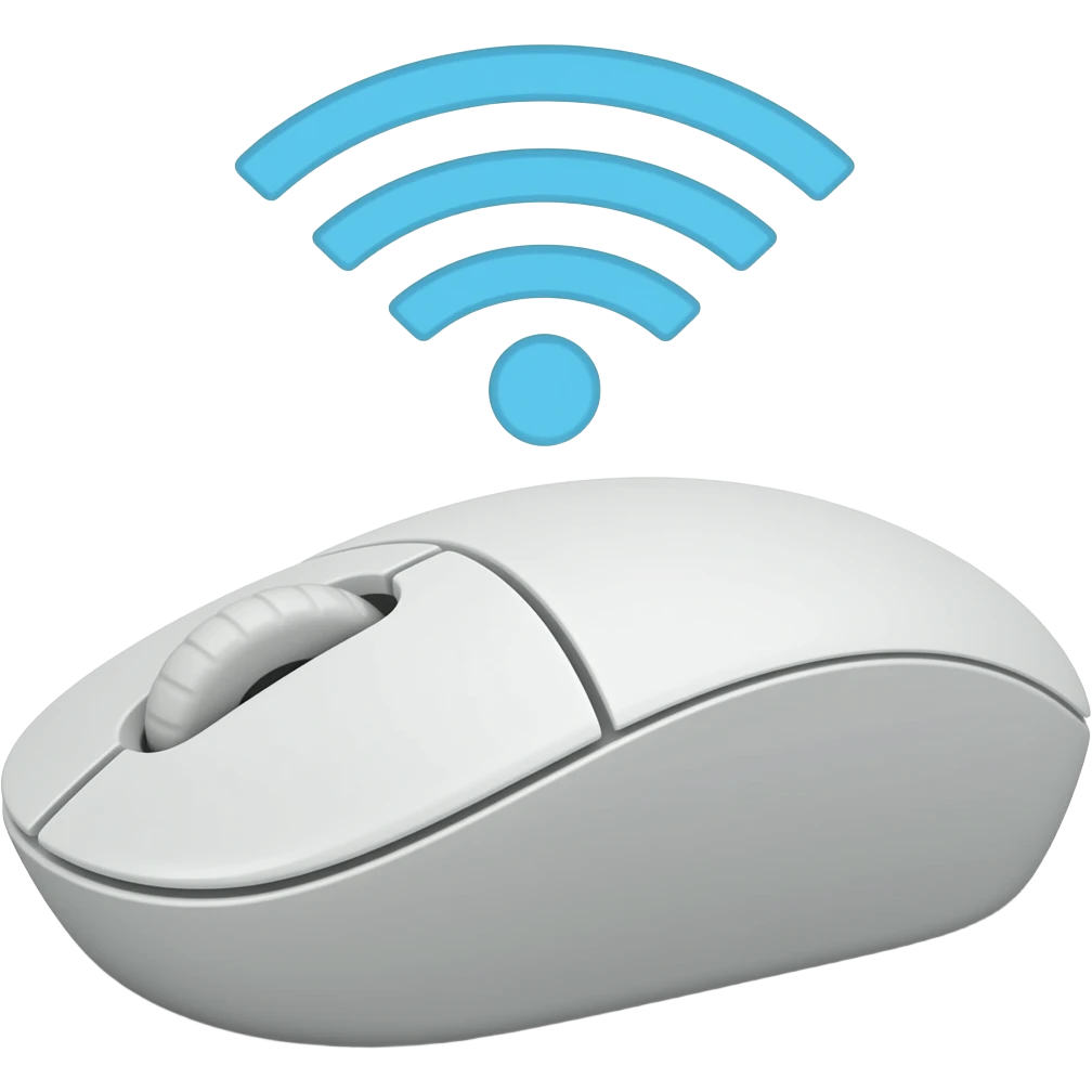 I use a wireless mouse emoji