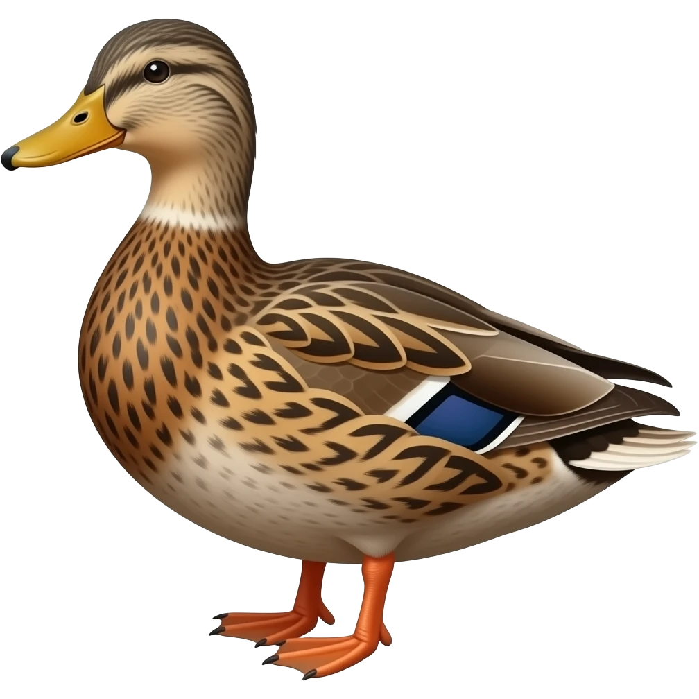 Female malard duck emoji