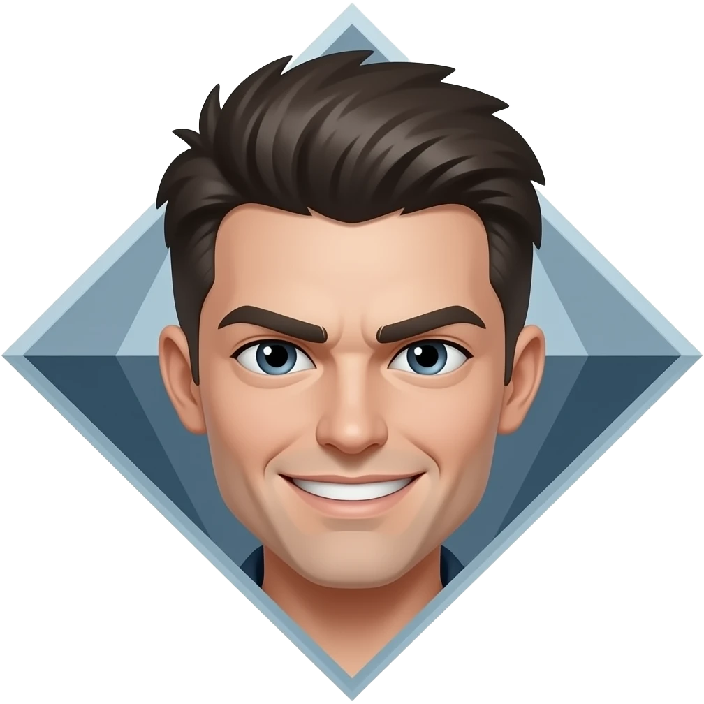 Evil Diamond Bad Boy Face emoji