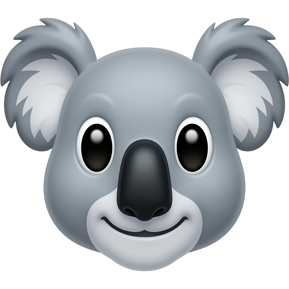 koala face emoji