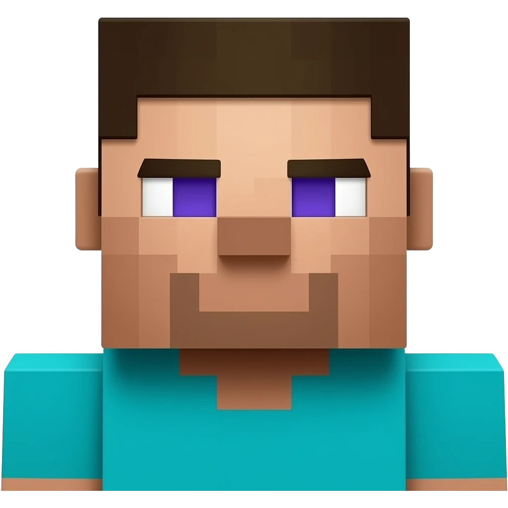 Minecraft steve emoji