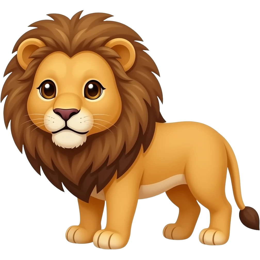 Cute lioness emoji
