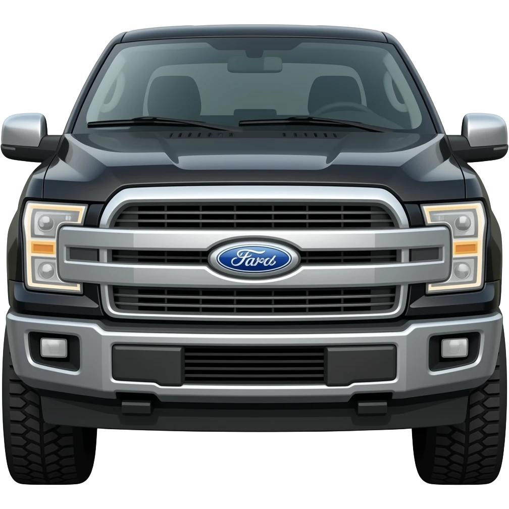 Create a black ford f-150 lariat emoji