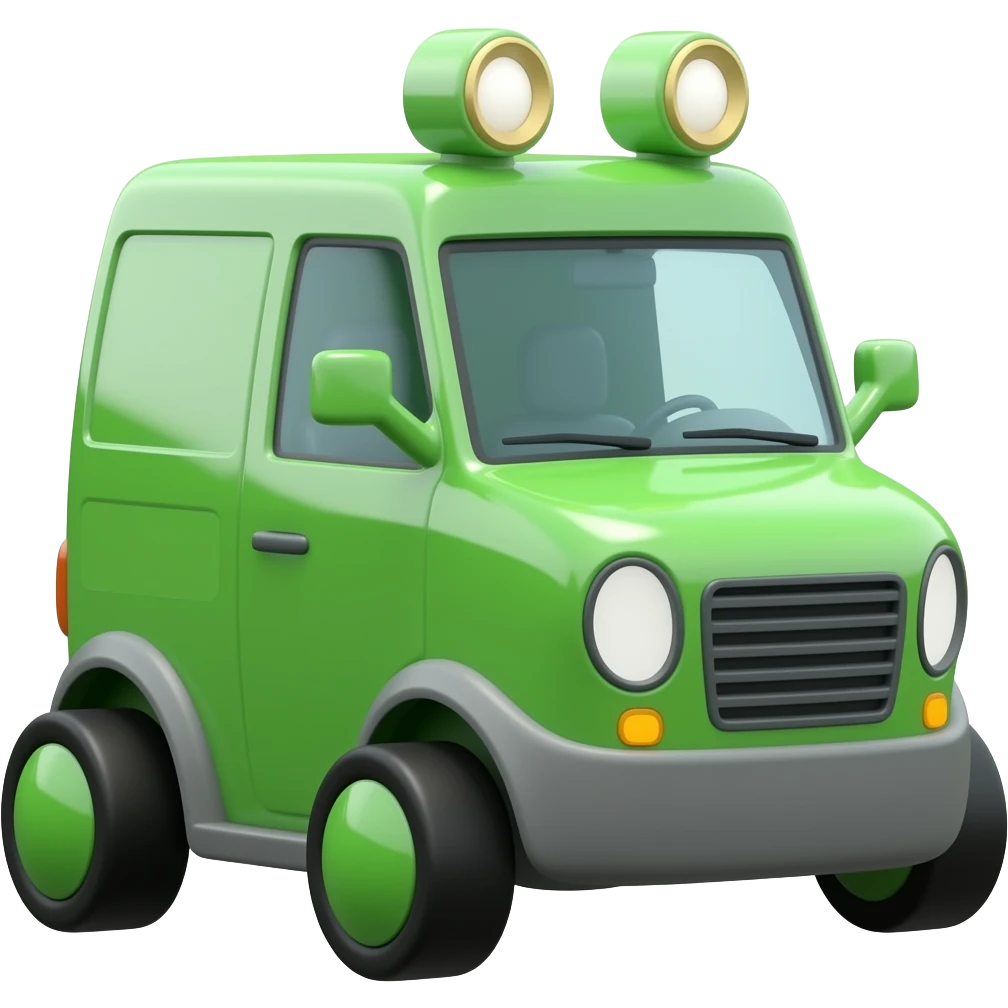 green delivery robot emoji