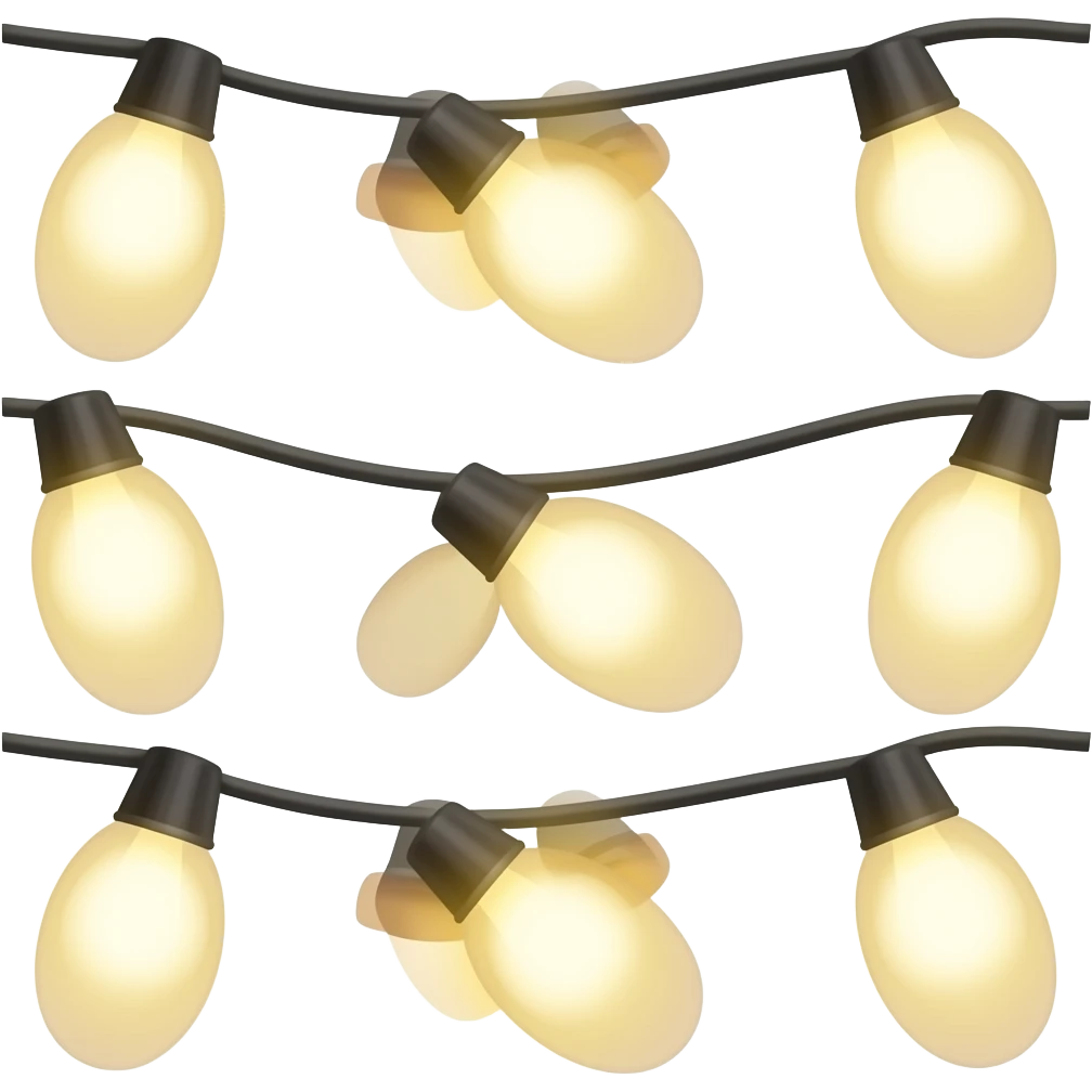 String lights emoji
