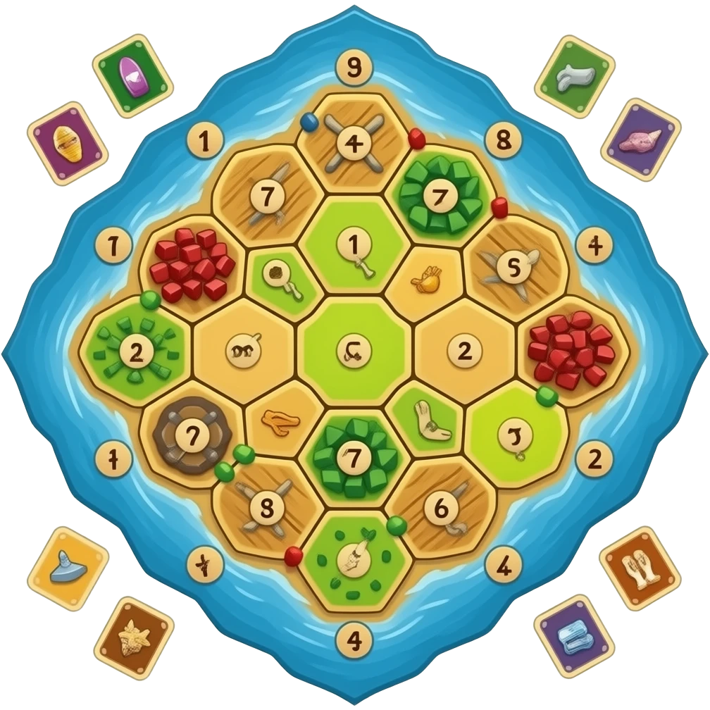 Settlers of Catan board game emoji