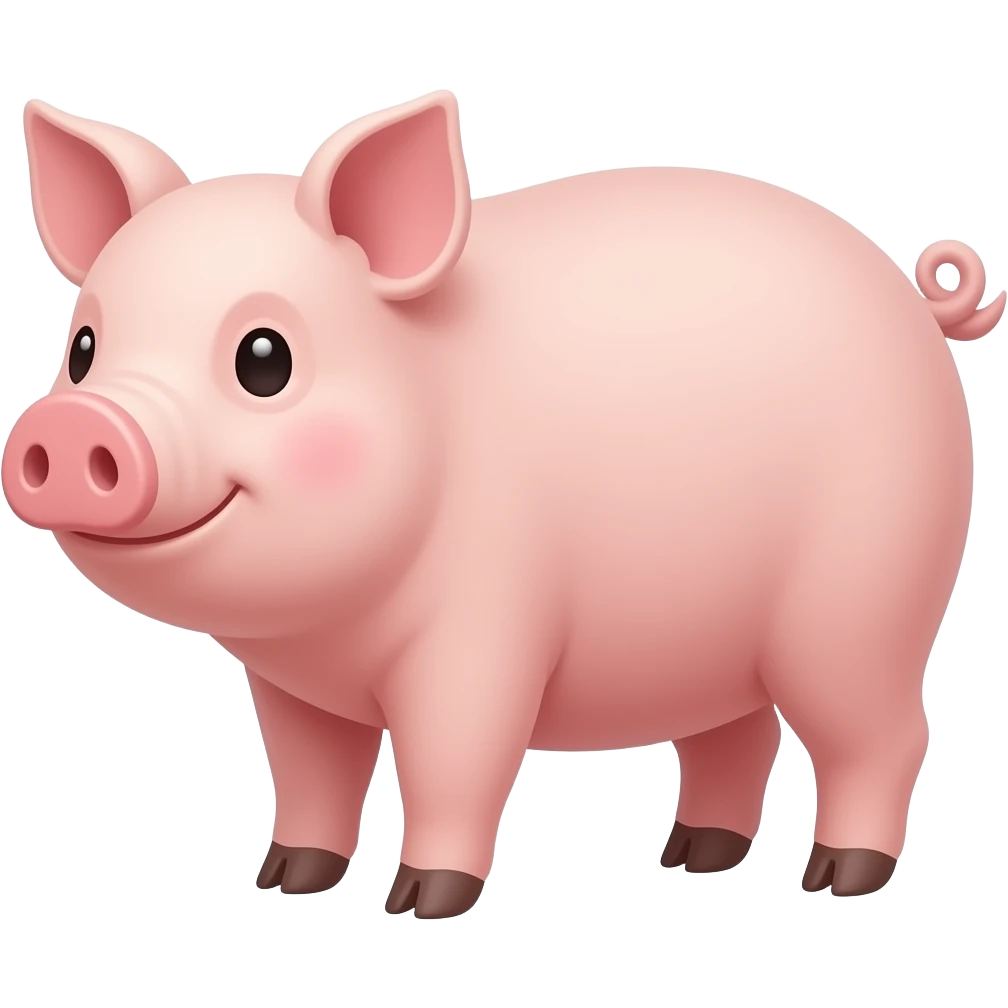 Chinese Zodiac, Realistic Pig emoji
