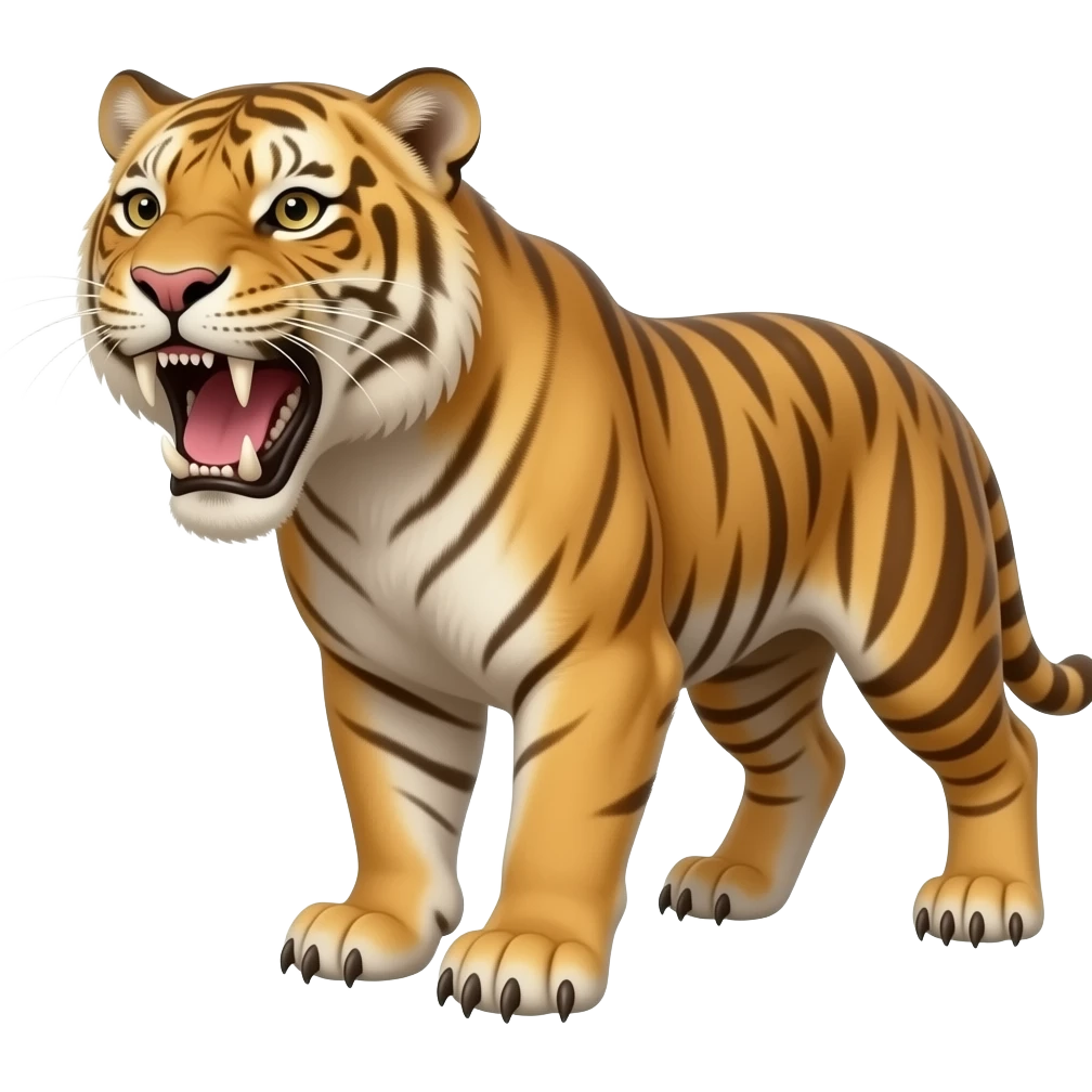 Smilodon out comes I’m creeping emoji
