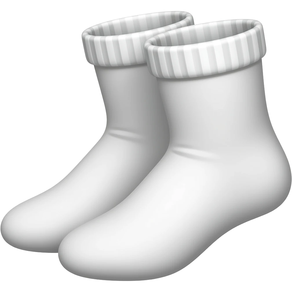 White socks pair emoji