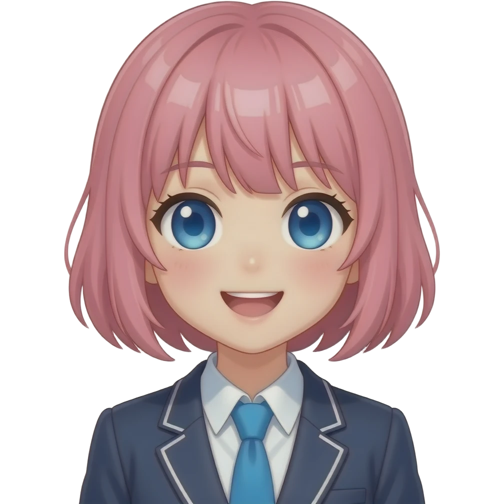 Cute anime girl emoji