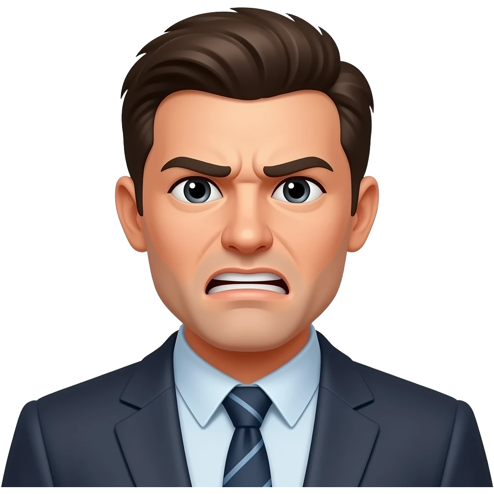 Somebody expressing extreme frustration emoji
