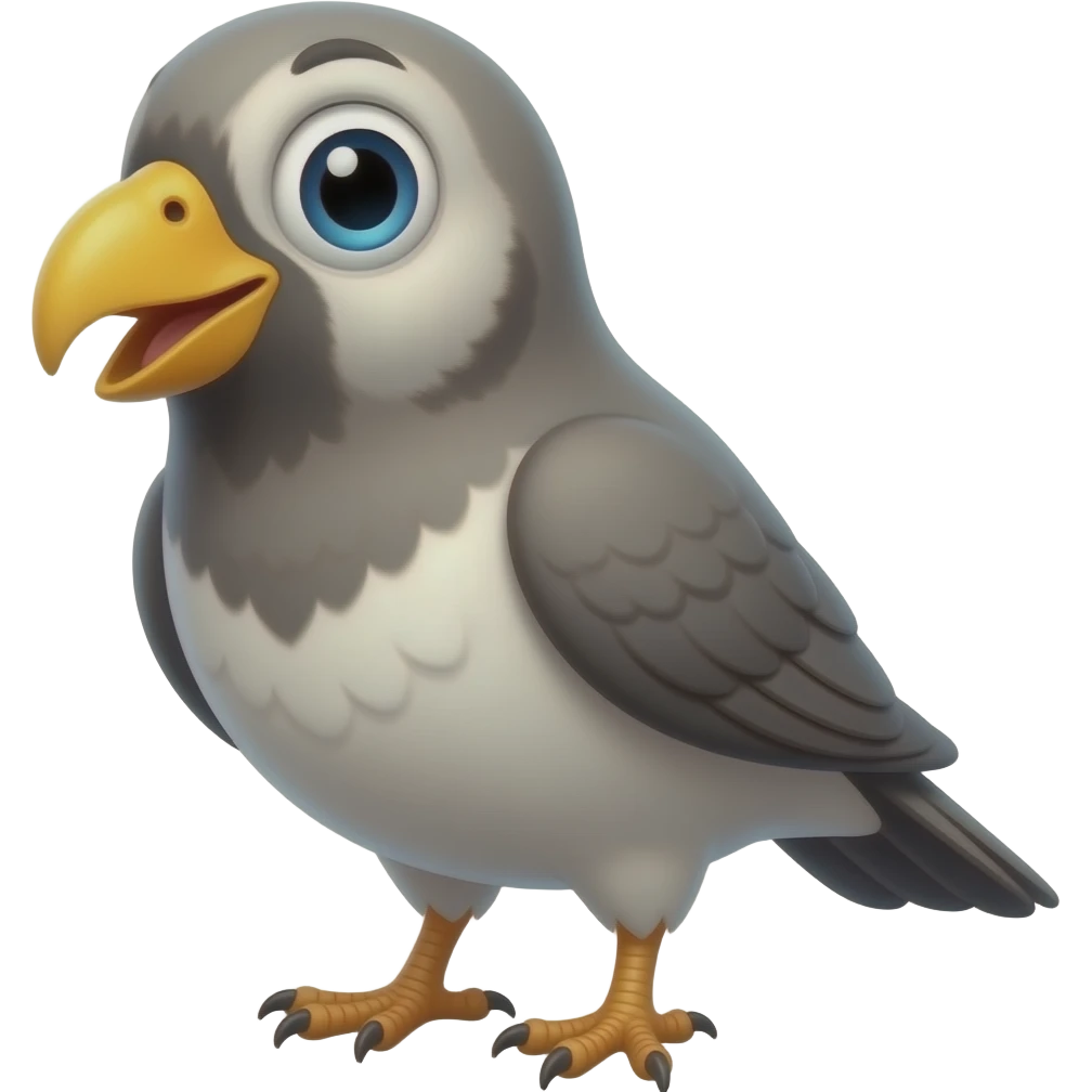 Beatboxing bird emoji
