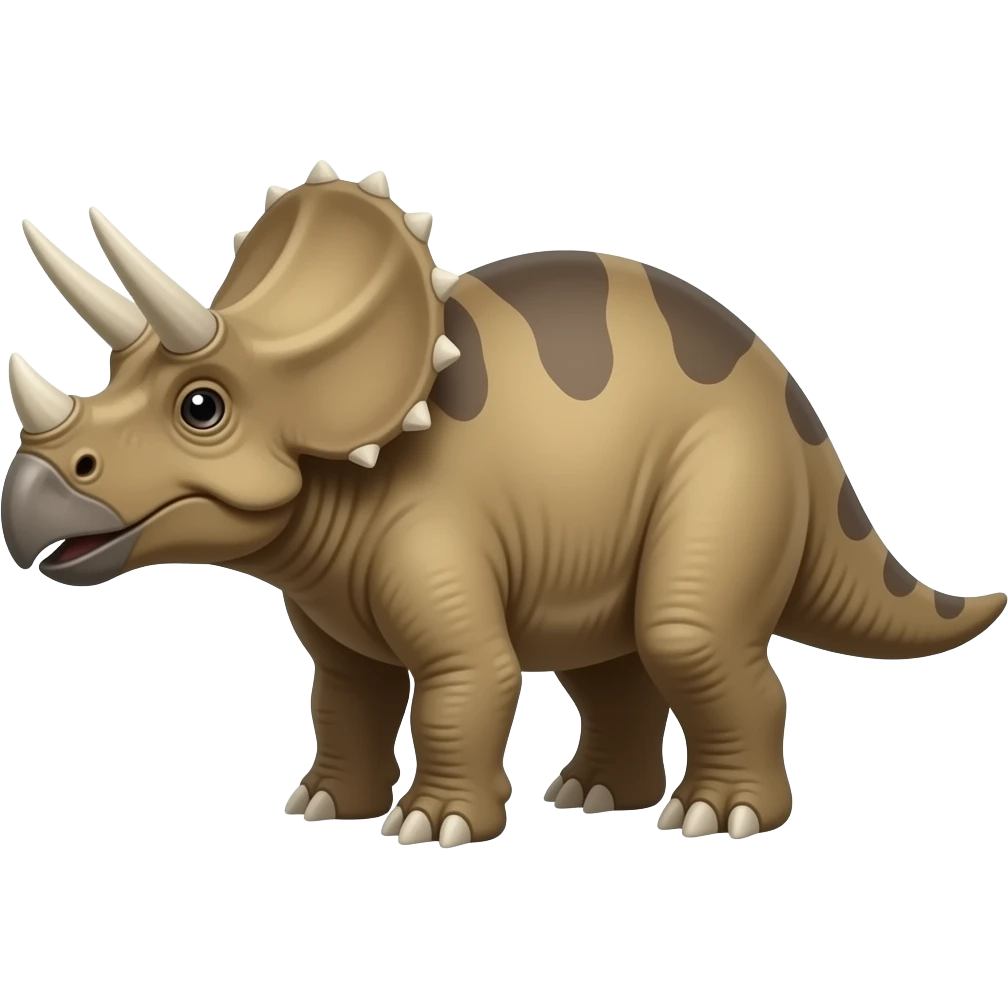 Triceratops emoji