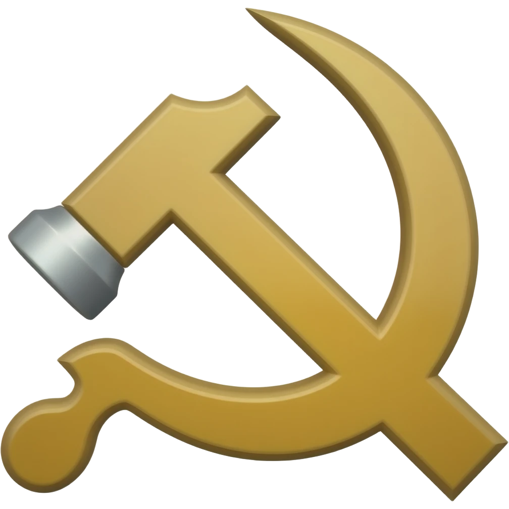 Hammer and sickle emoji