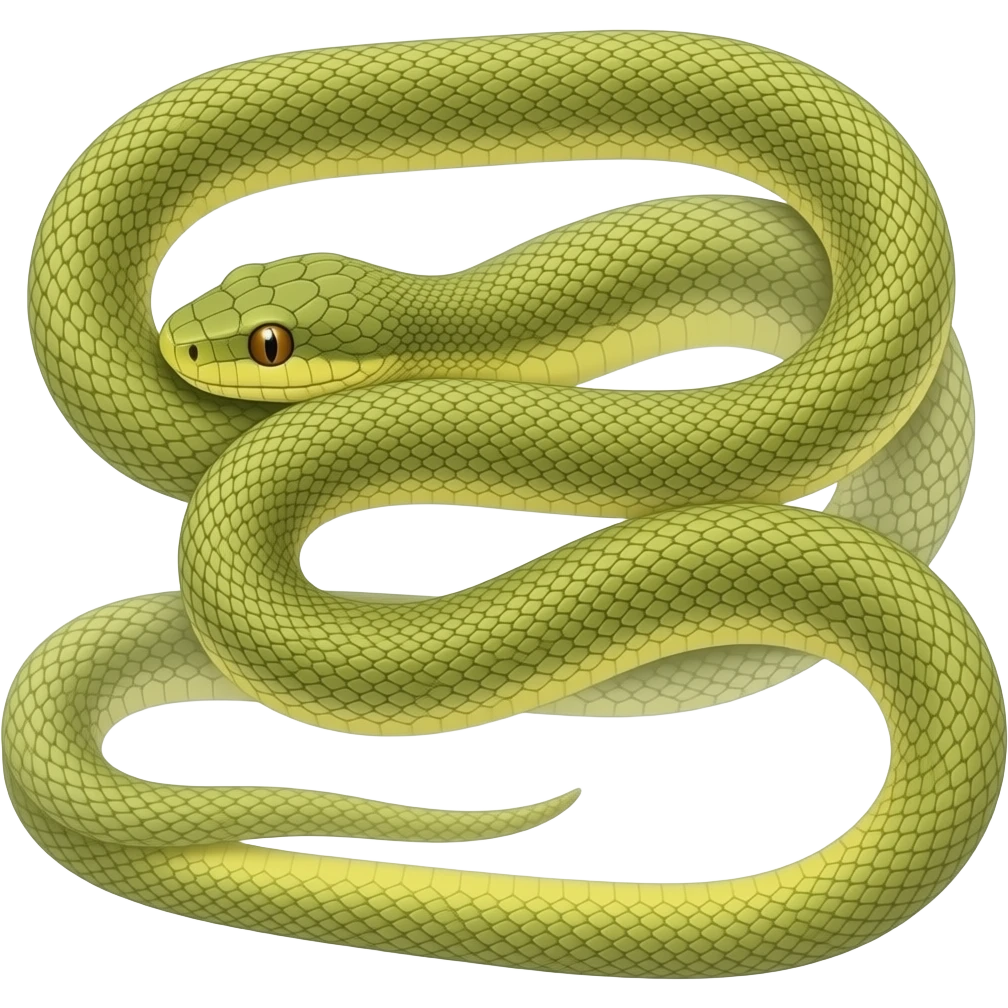 stretched-out snake emoji