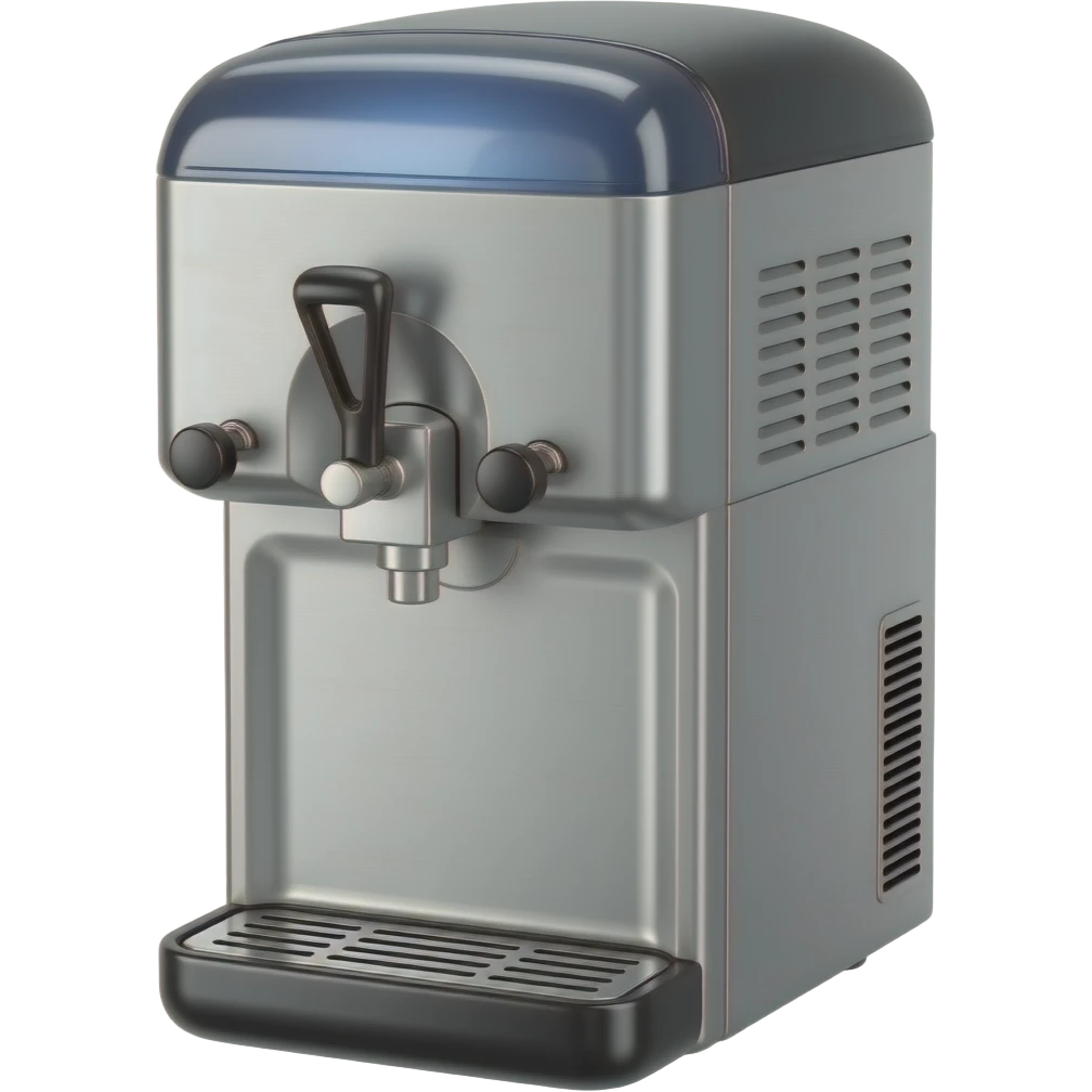 modern slushy ice maker machine maker emoji