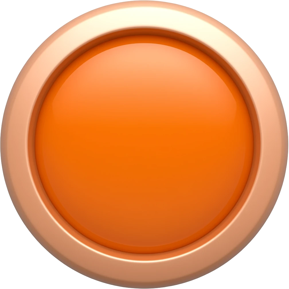 3D circle orange button emoji