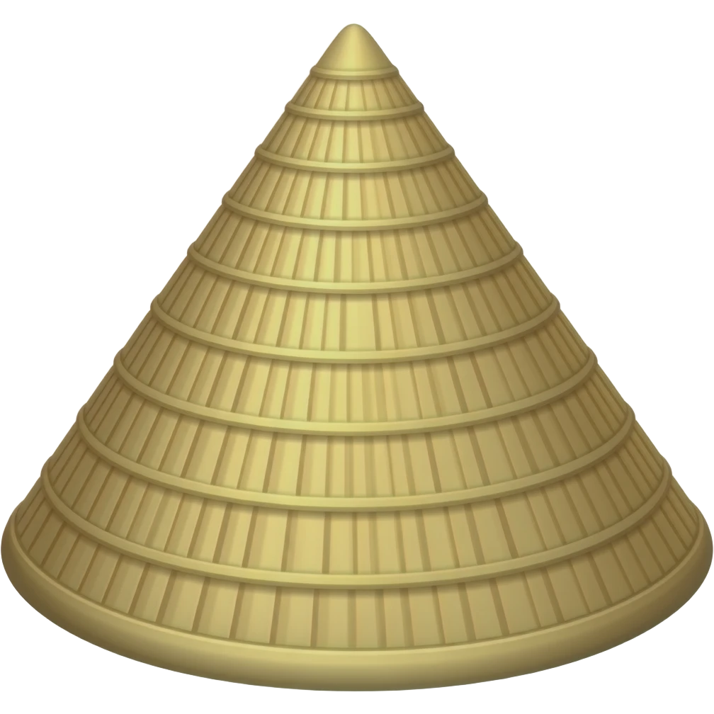 Chinese kasa cone hat emoji