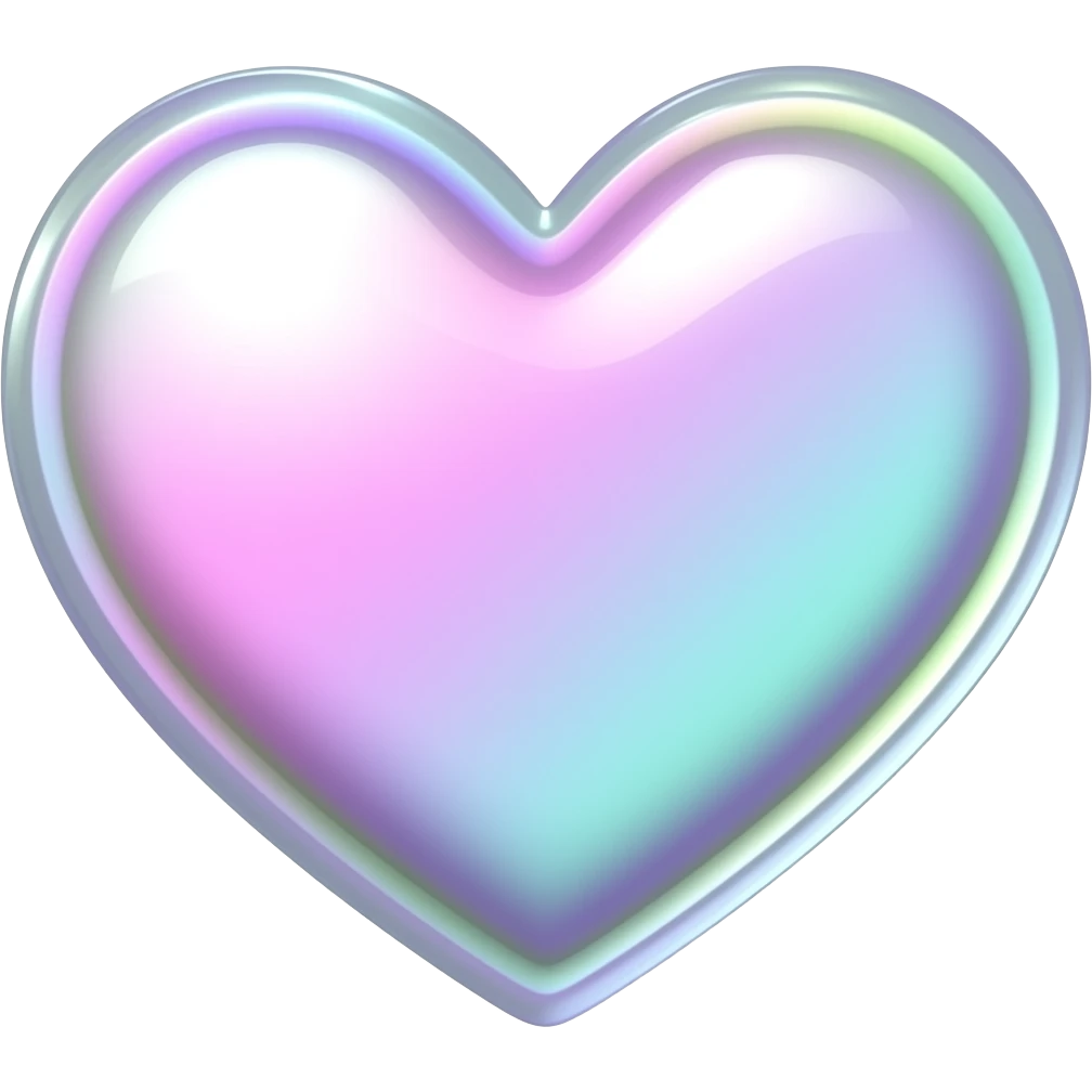 Iridescent Heart emoji
